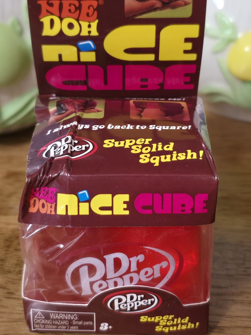 Dr.Pepper Themed Squishy Cube Toy